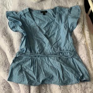 Denim J Crew Blouse